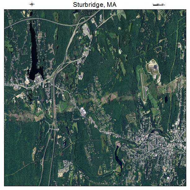 Sturbridge, MA air photo map