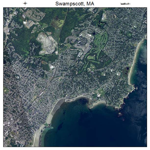 Aerial Photography Map of Swampscott, MA Massachusetts