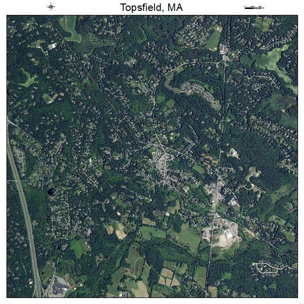Topsfield, MA air photo map