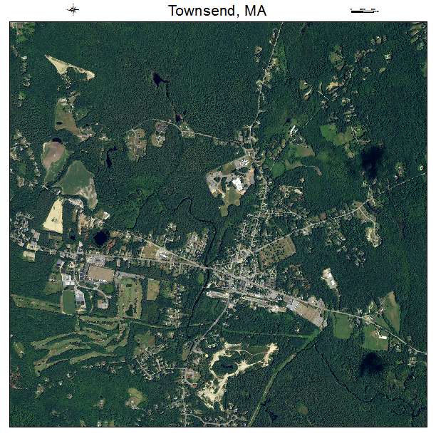 Townsend, MA air photo map