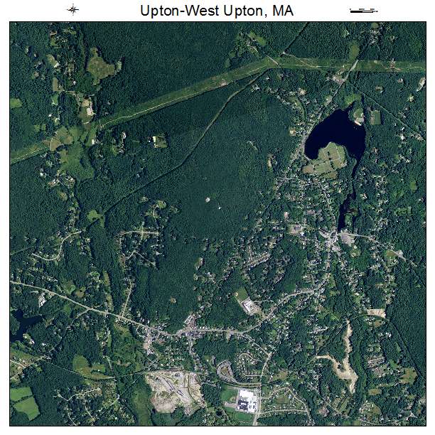 Upton West Upton, MA air photo map