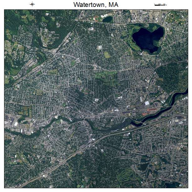 Watertown, MA air photo map