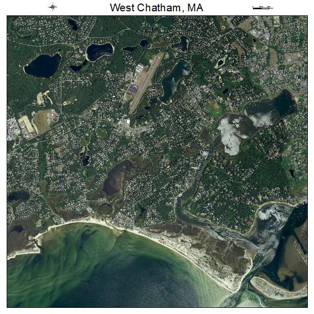 West Chatham, MA air photo map
