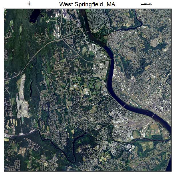 West Springfield, MA air photo map
