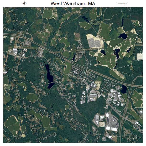 West Wareham, MA air photo map