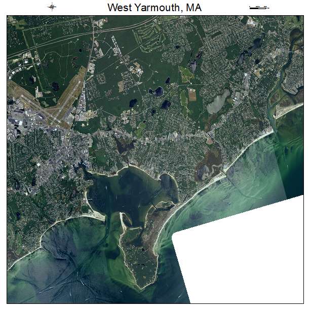 West Yarmouth, MA air photo map