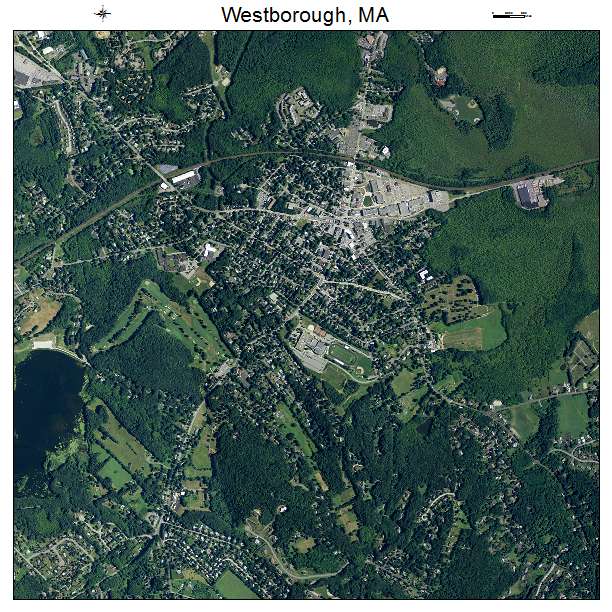 Westborough, MA air photo map