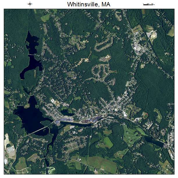 Whitinsville, MA air photo map