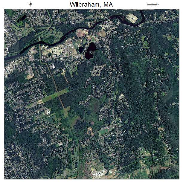 Wilbraham, MA air photo map