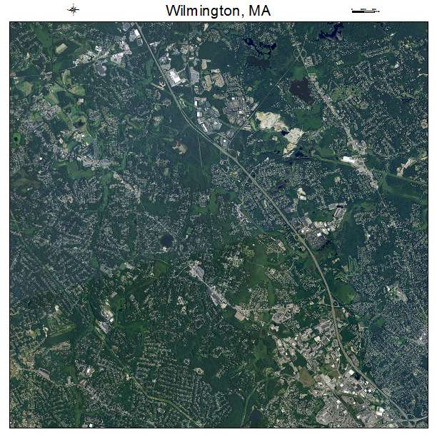 Wilmington, MA air photo map