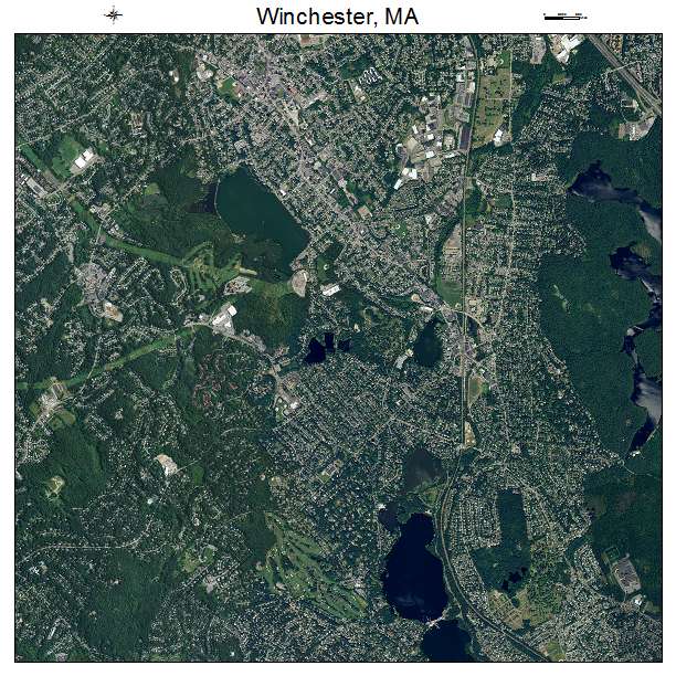 Winchester, MA air photo map