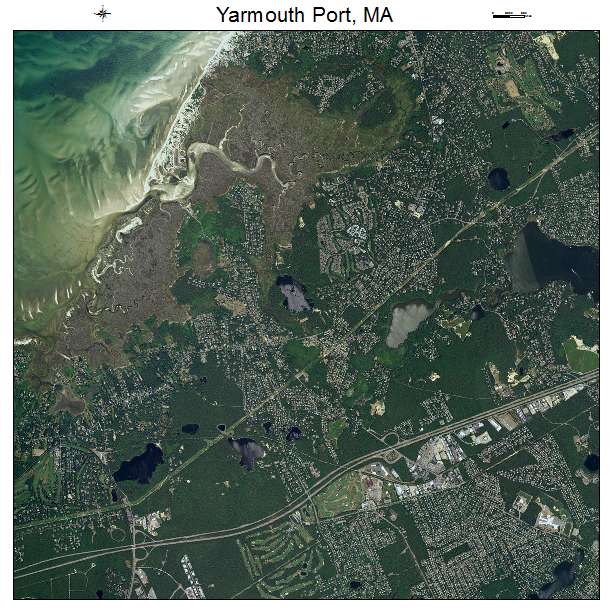 Yarmouth Port, MA air photo map