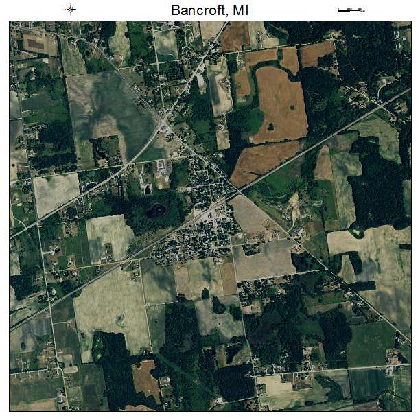 Bancroft, MI air photo map