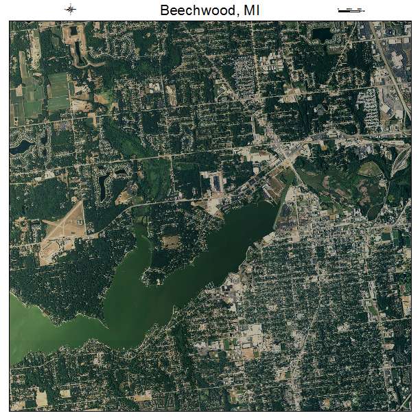 Beechwood, MI air photo map