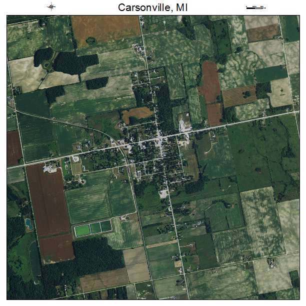 Carsonville, MI air photo map