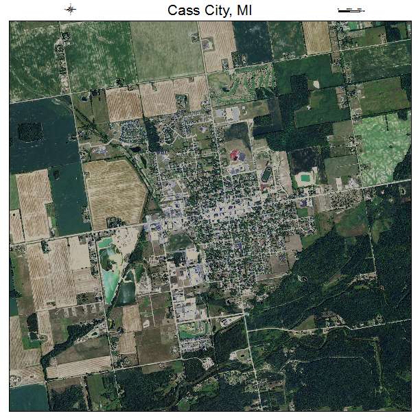 Cass City, MI air photo map