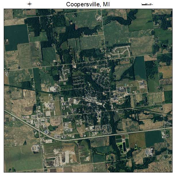 Coopersville, MI air photo map