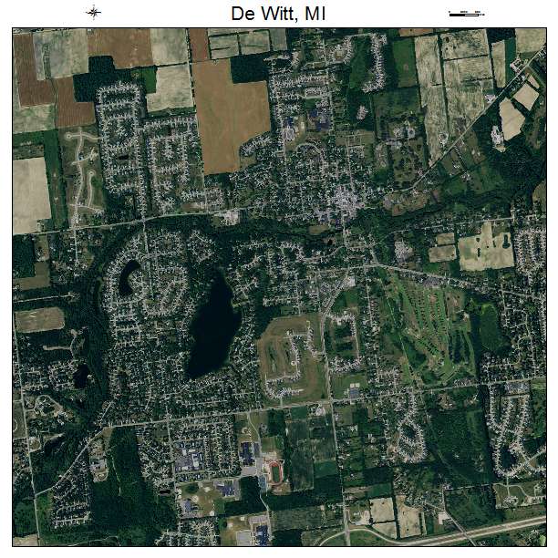 De Witt, MI air photo map
