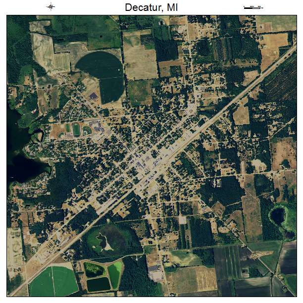Decatur, MI air photo map