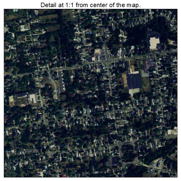 Adrian, Michigan aerial imagery detail