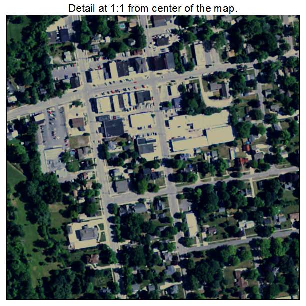 Armada, Michigan aerial imagery detail
