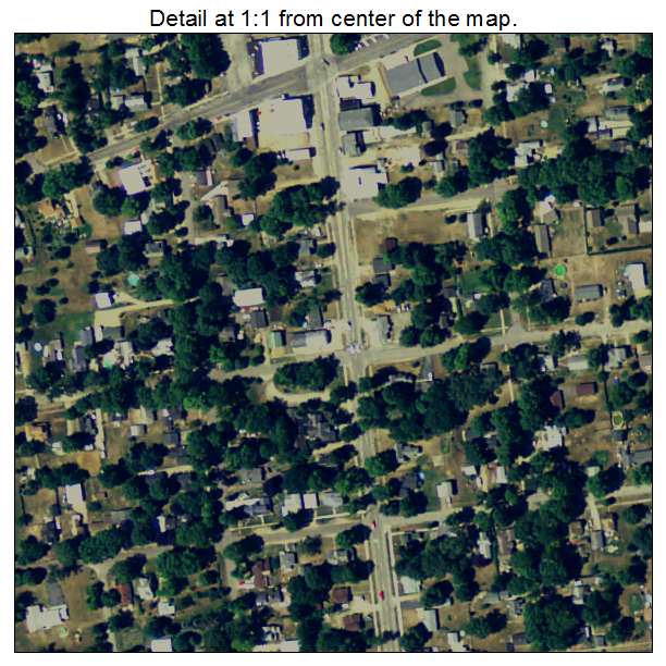 Athens, Michigan aerial imagery detail