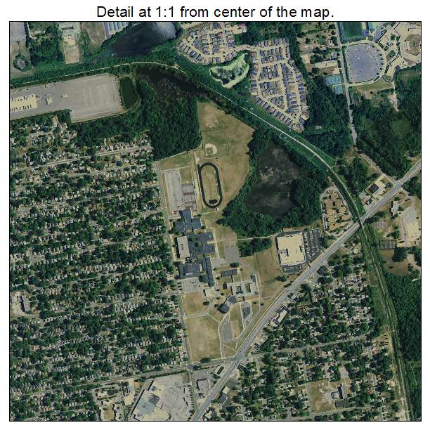 Auburn Hills, Michigan aerial imagery detail