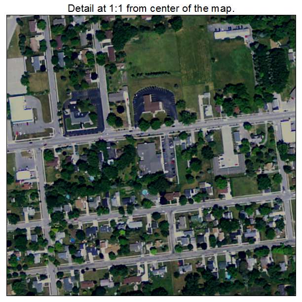 Auburn, Michigan aerial imagery detail