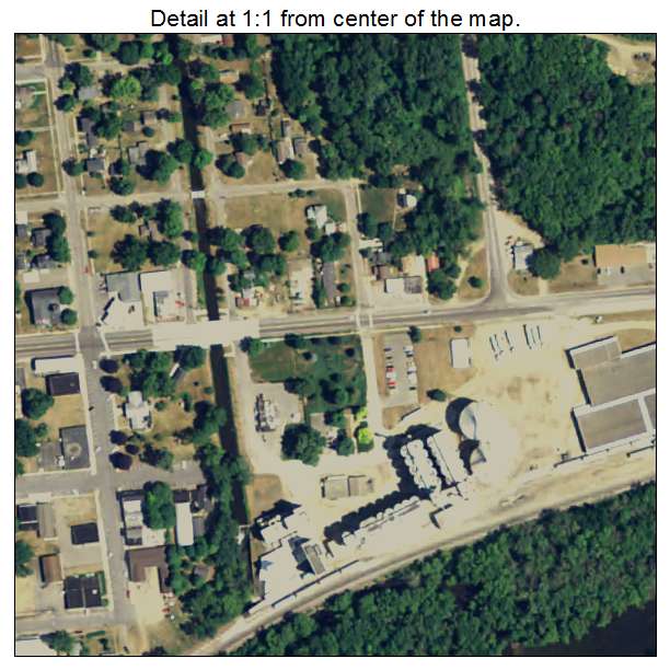 Augusta, Michigan aerial imagery detail
