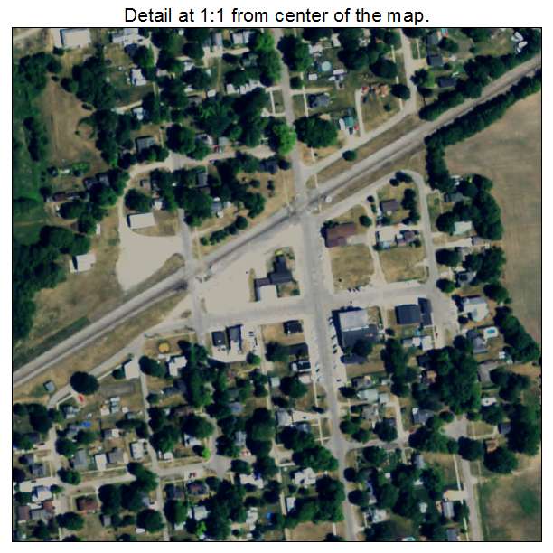 Bancroft, Michigan aerial imagery detail