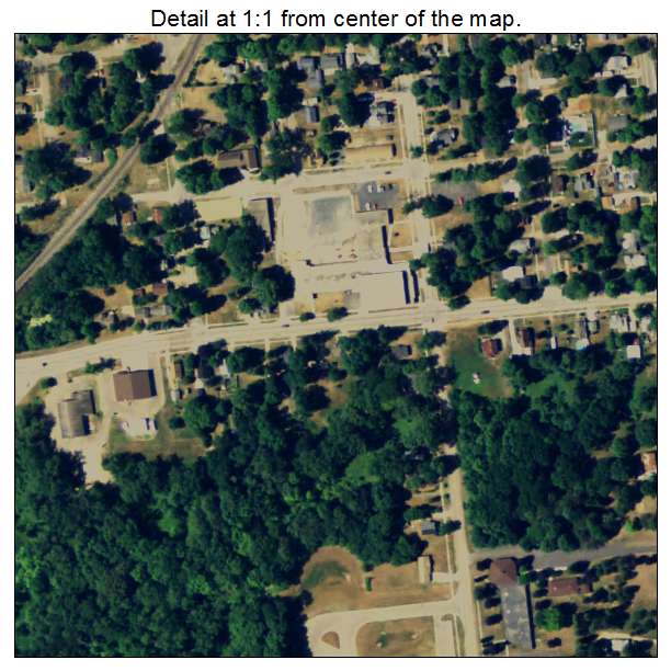 Bangor, Michigan aerial imagery detail