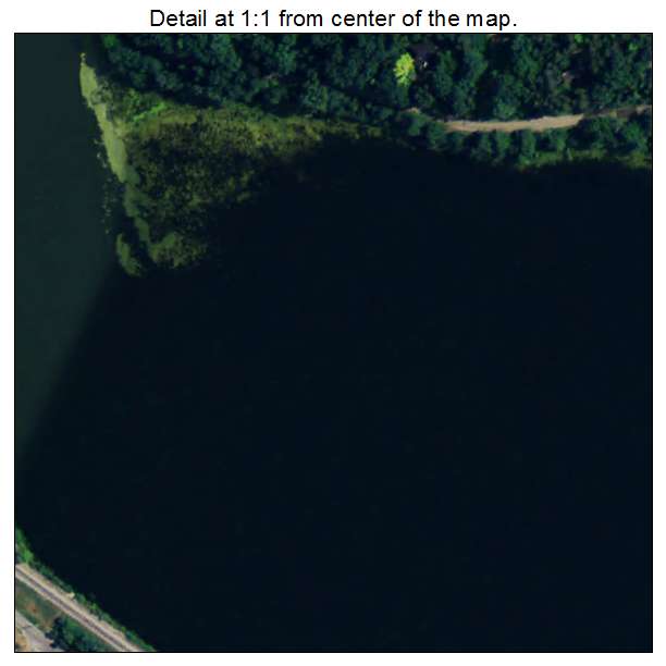 Barton Hills, Michigan aerial imagery detail
