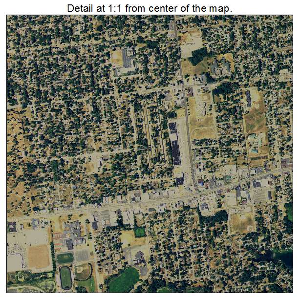 Battle Creek, Michigan aerial imagery detail