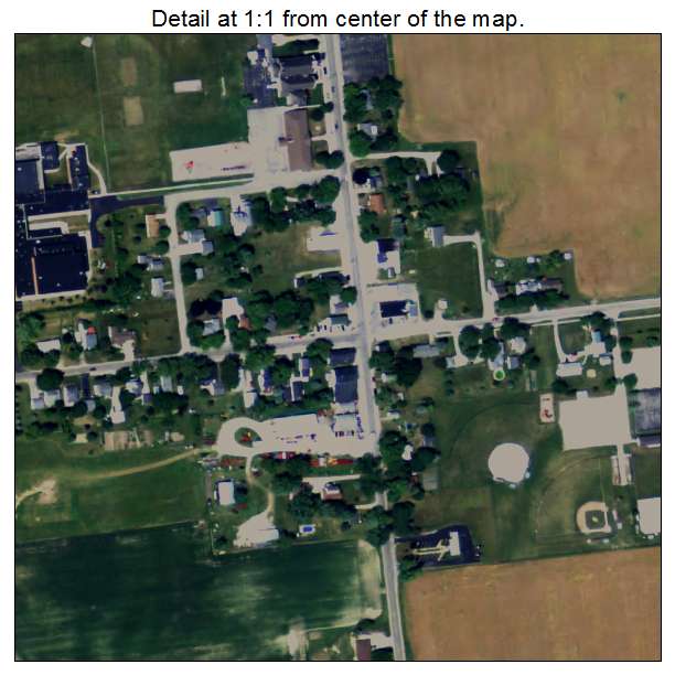 Beal City, Michigan aerial imagery detail