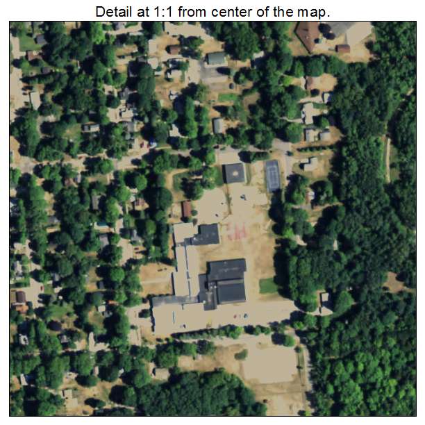 Bear Lake, Michigan aerial imagery detail