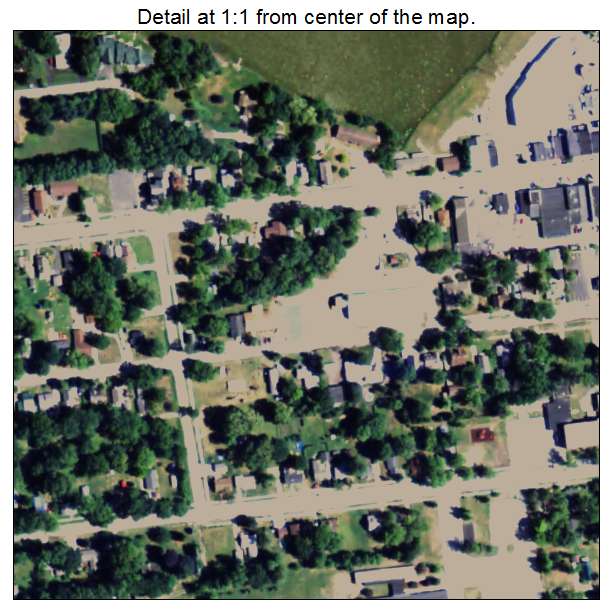 Beaverton, Michigan aerial imagery detail