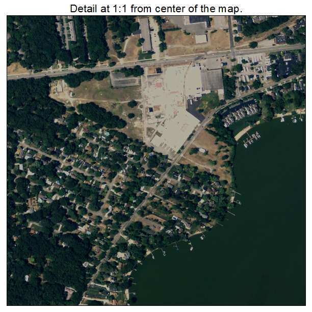Beechwood, Michigan aerial imagery detail