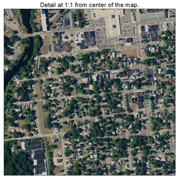 Belding, Michigan aerial imagery detail