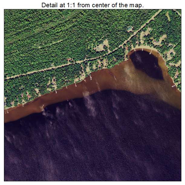 Big Bay, Michigan aerial imagery detail