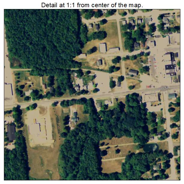 Bloomingdale, Michigan aerial imagery detail