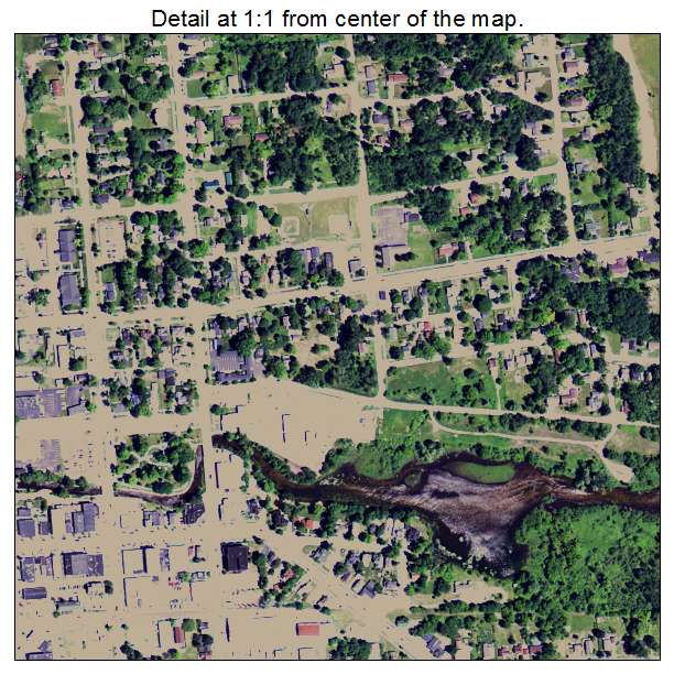 Boyne City, Michigan aerial imagery detail