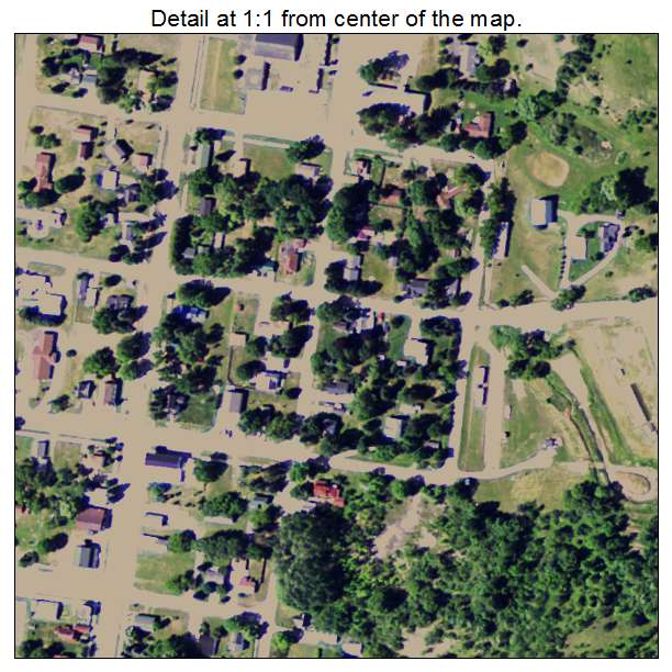 Boyne Falls, Michigan aerial imagery detail