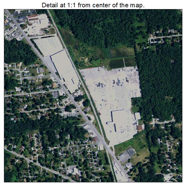 Bridgeport, Michigan aerial imagery detail