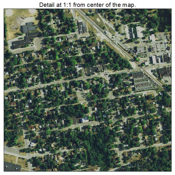 Brighton, Michigan aerial imagery detail
