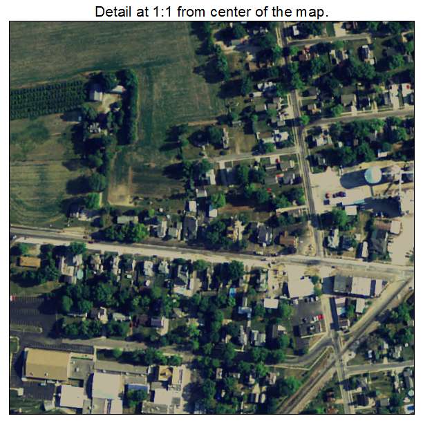 Britton, Michigan aerial imagery detail