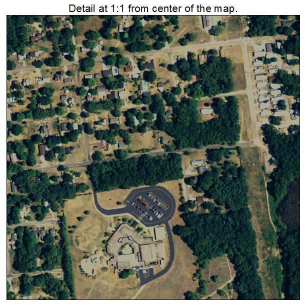 Brownlee Park, Michigan aerial imagery detail