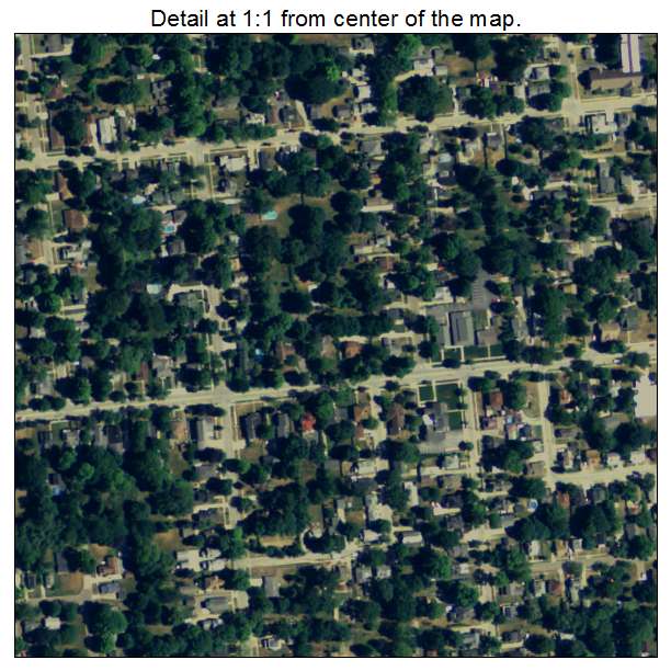 Buchanan, Michigan aerial imagery detail