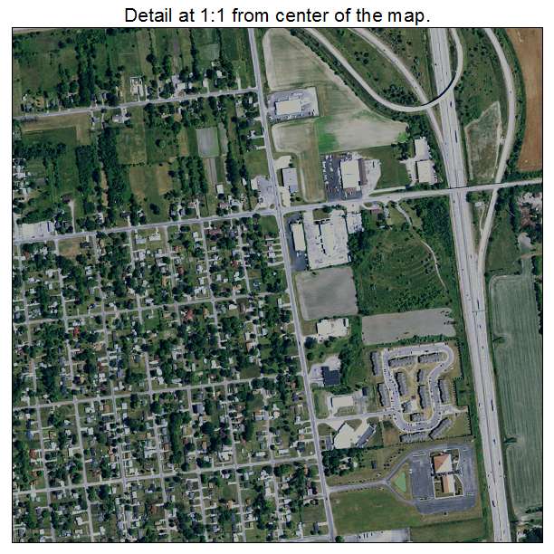 Buena Vista, Michigan aerial imagery detail