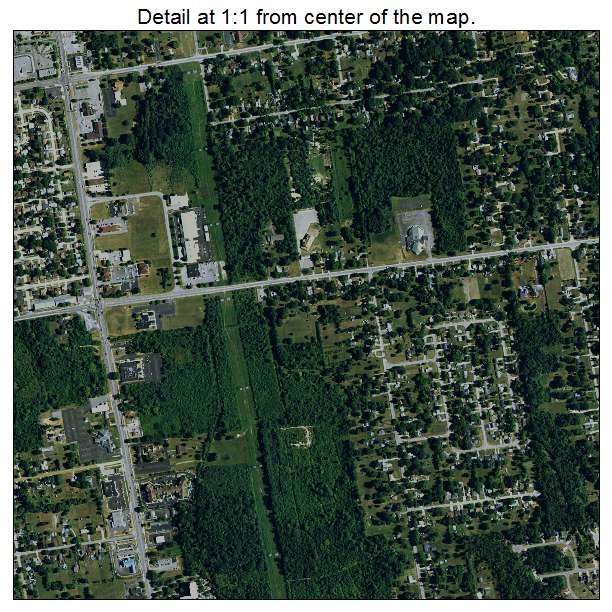 Burton, Michigan aerial imagery detail