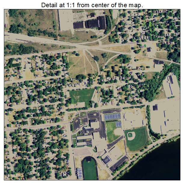 Cadillac, Michigan aerial imagery detail
